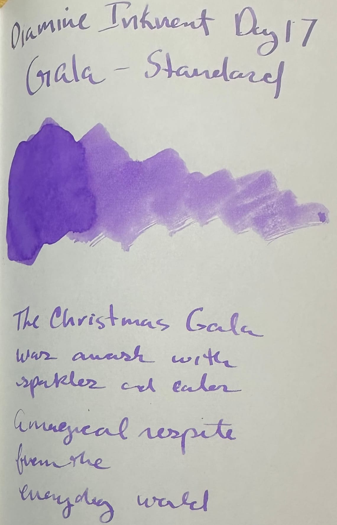Diamine Inkvent Calendar Day 17