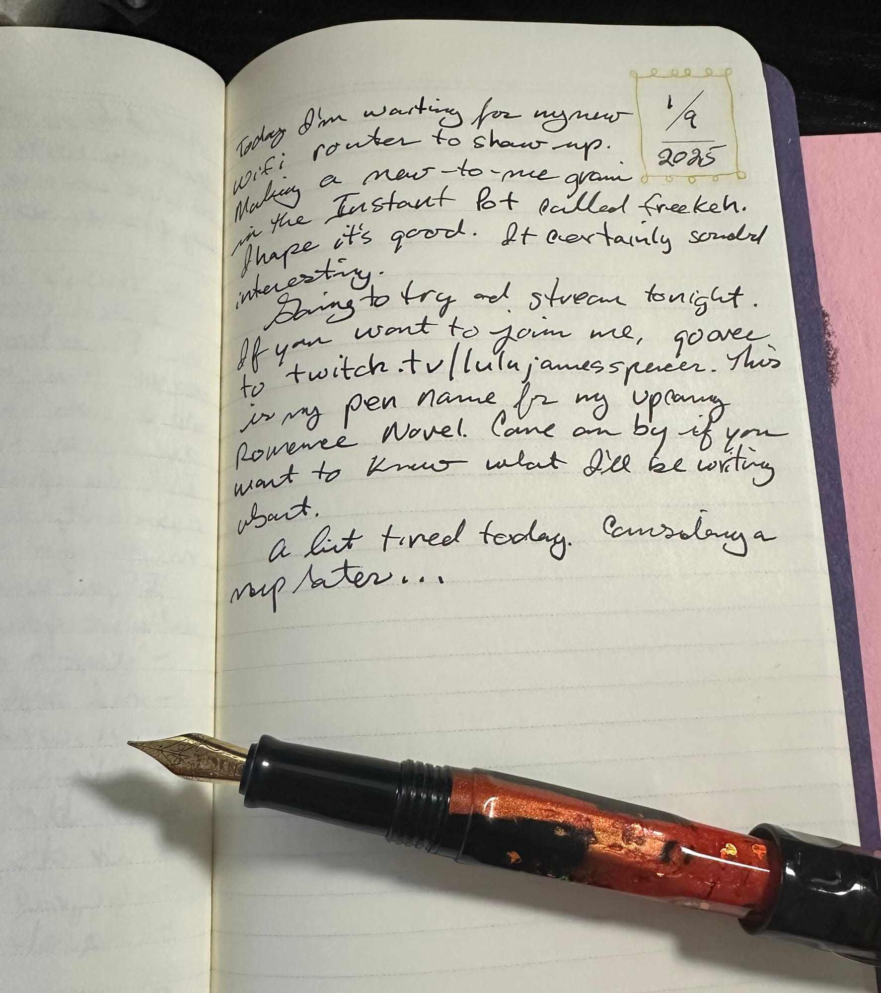 Today's Fountain Pen Thoughts