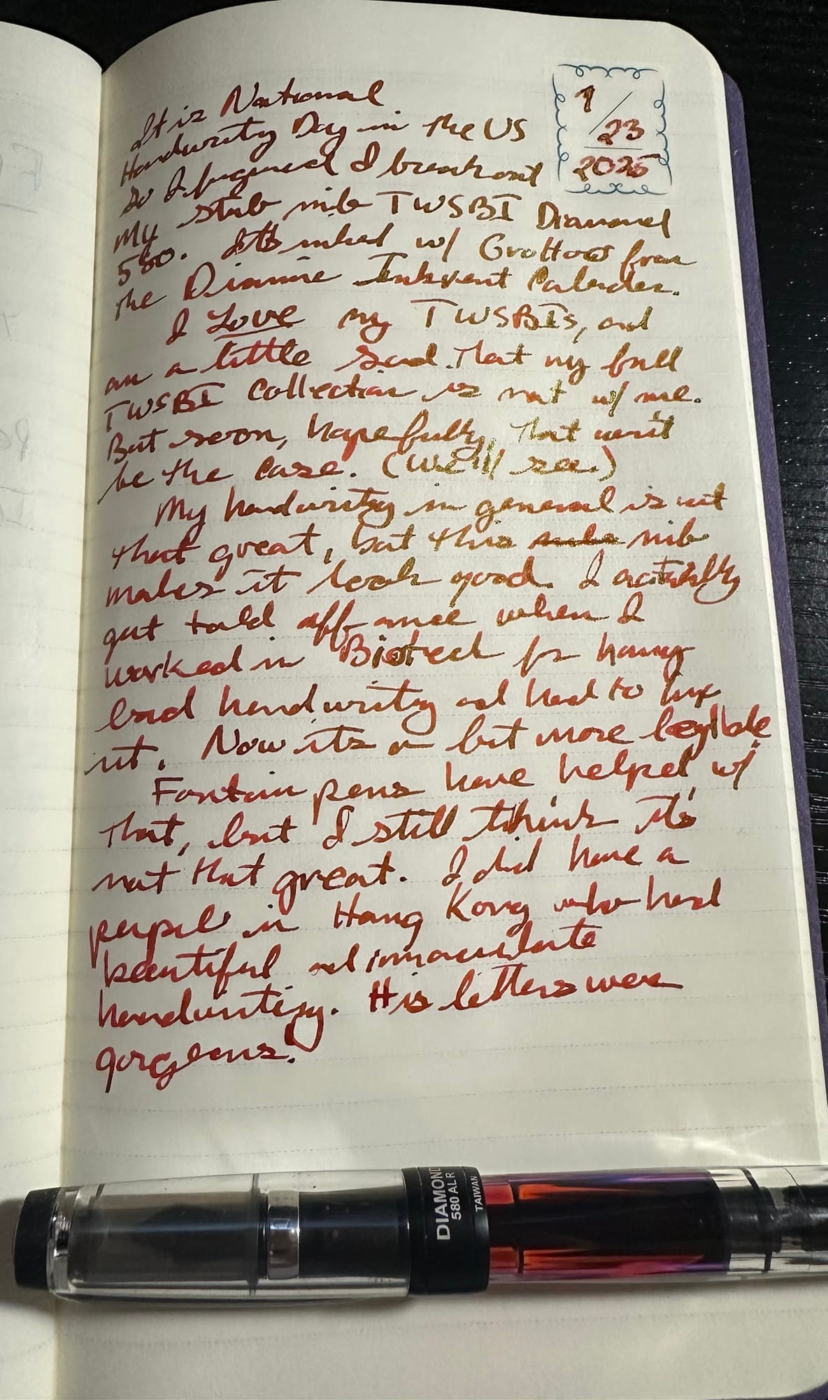 Fountain Pen Thoughts - Jan 23