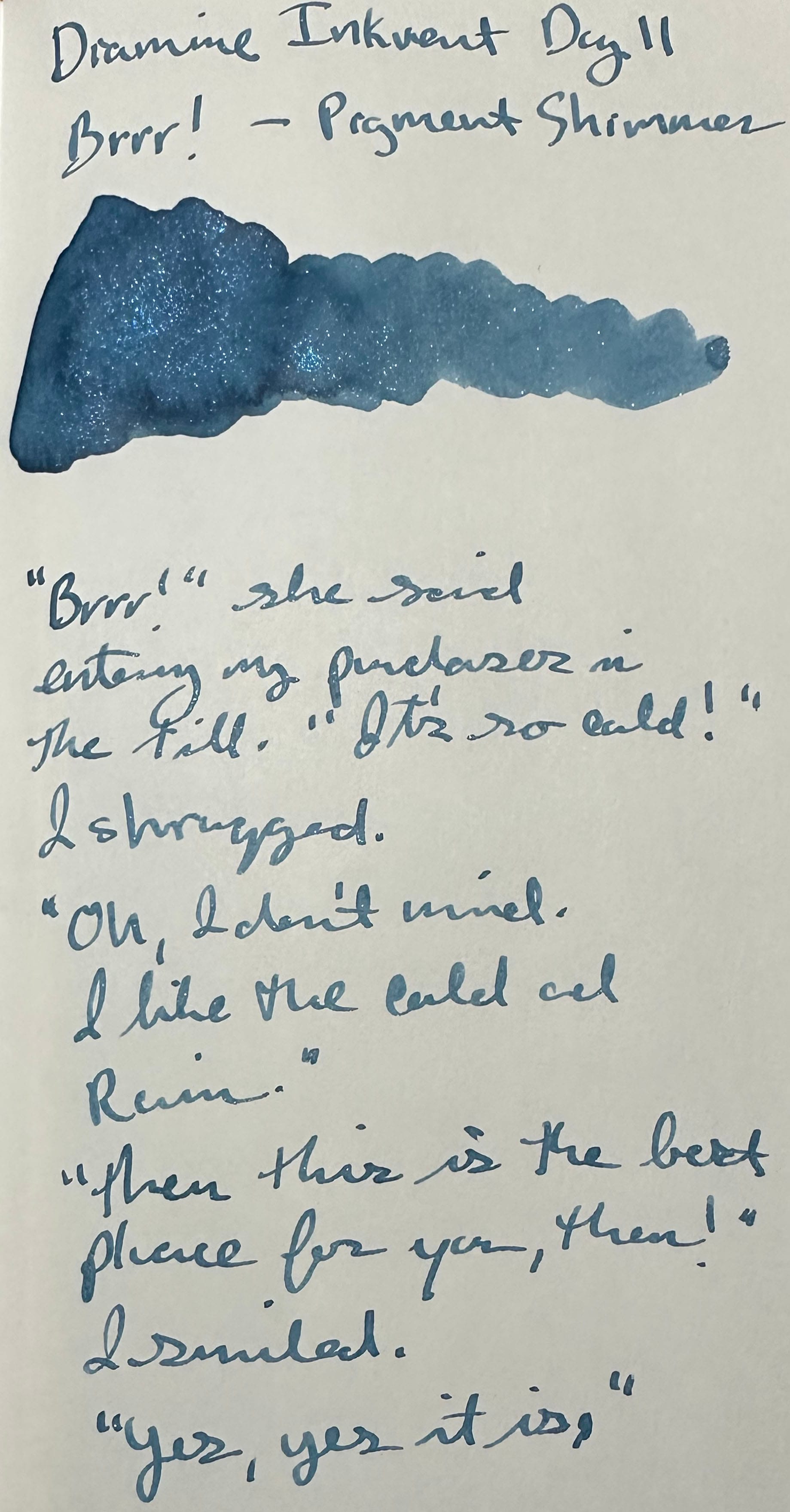 Diamine Inkvent Calendar Day 11