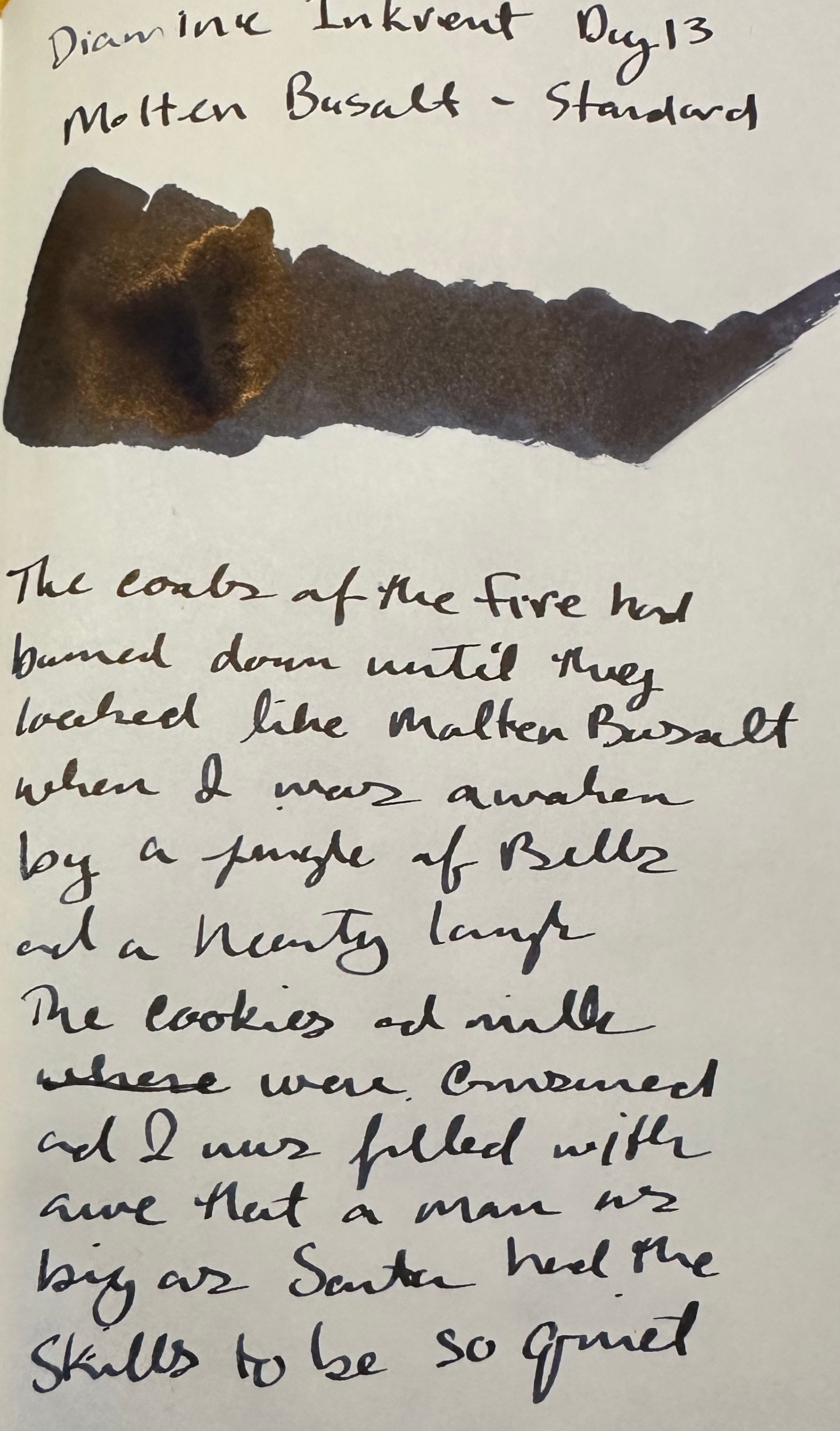 Diamine Inkvent Calendar Day 13