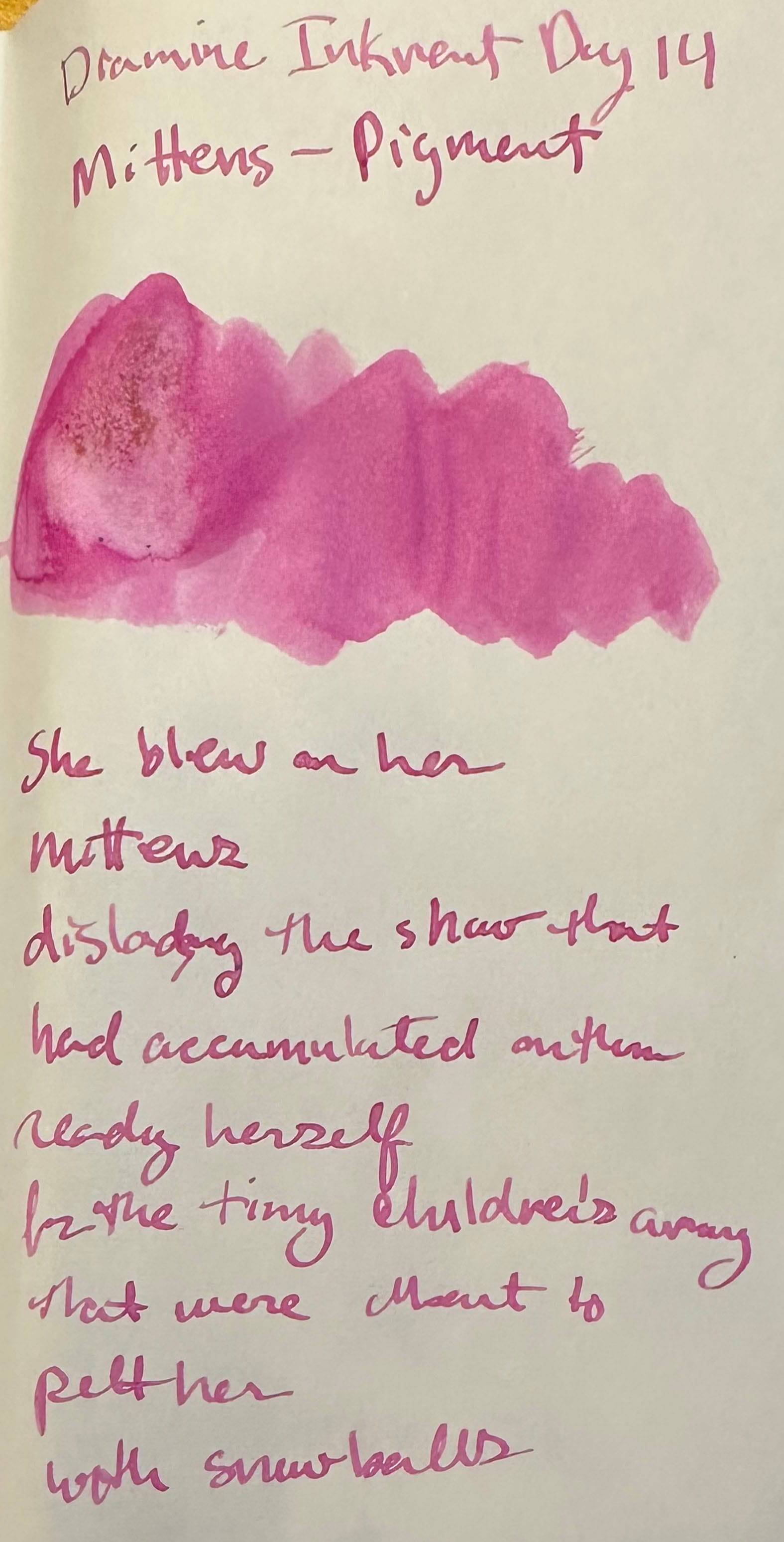 Diamine Inkvent Calendar Day 14