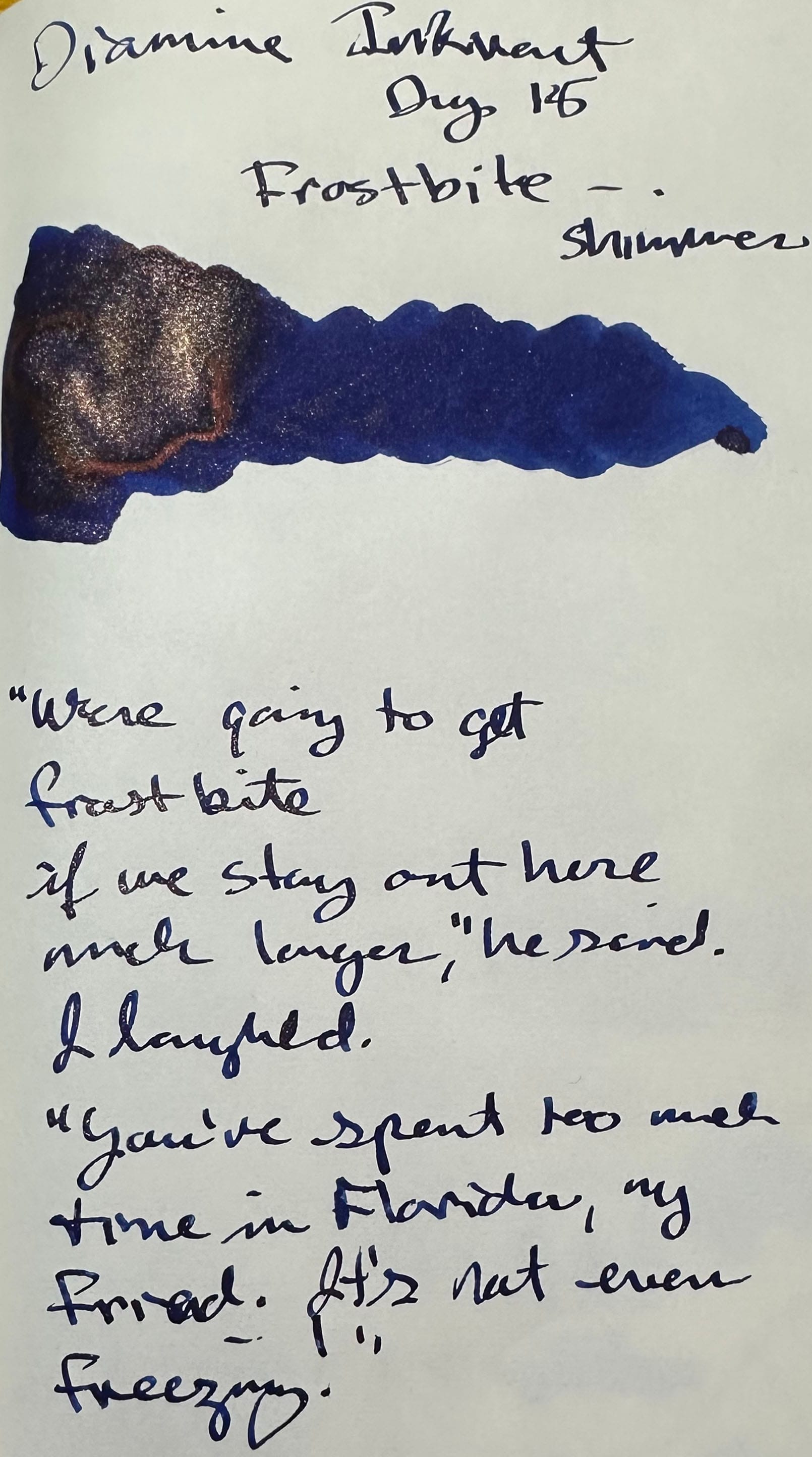 Diamine Inkvent Calendar Day 15