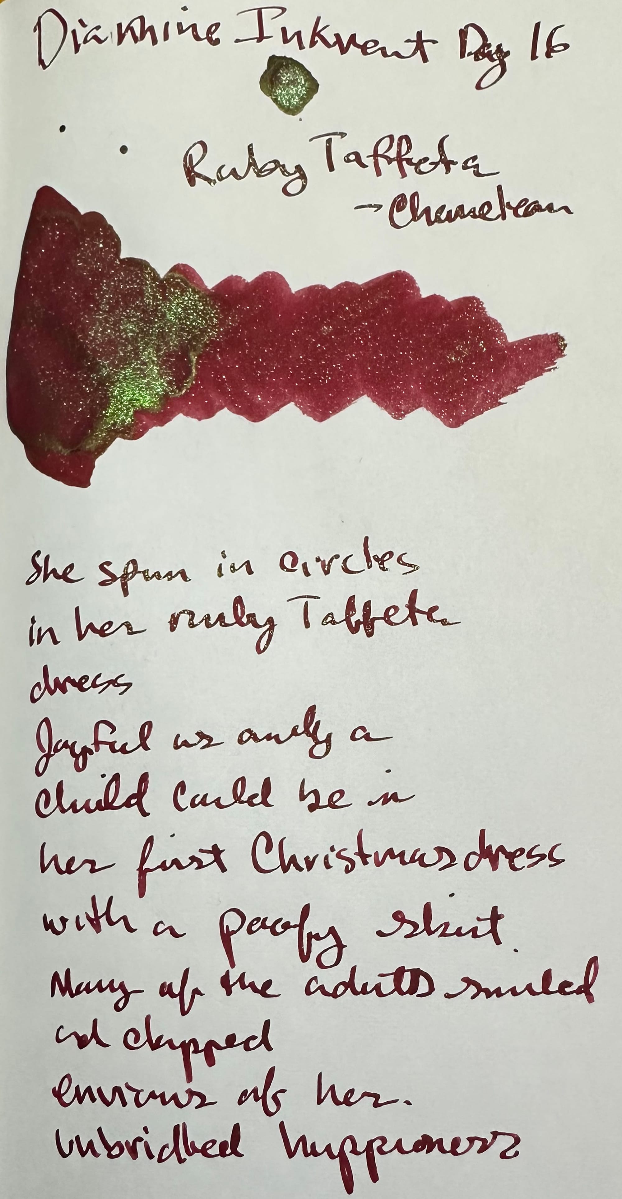 Diamine Inkvent Calendar Day 16