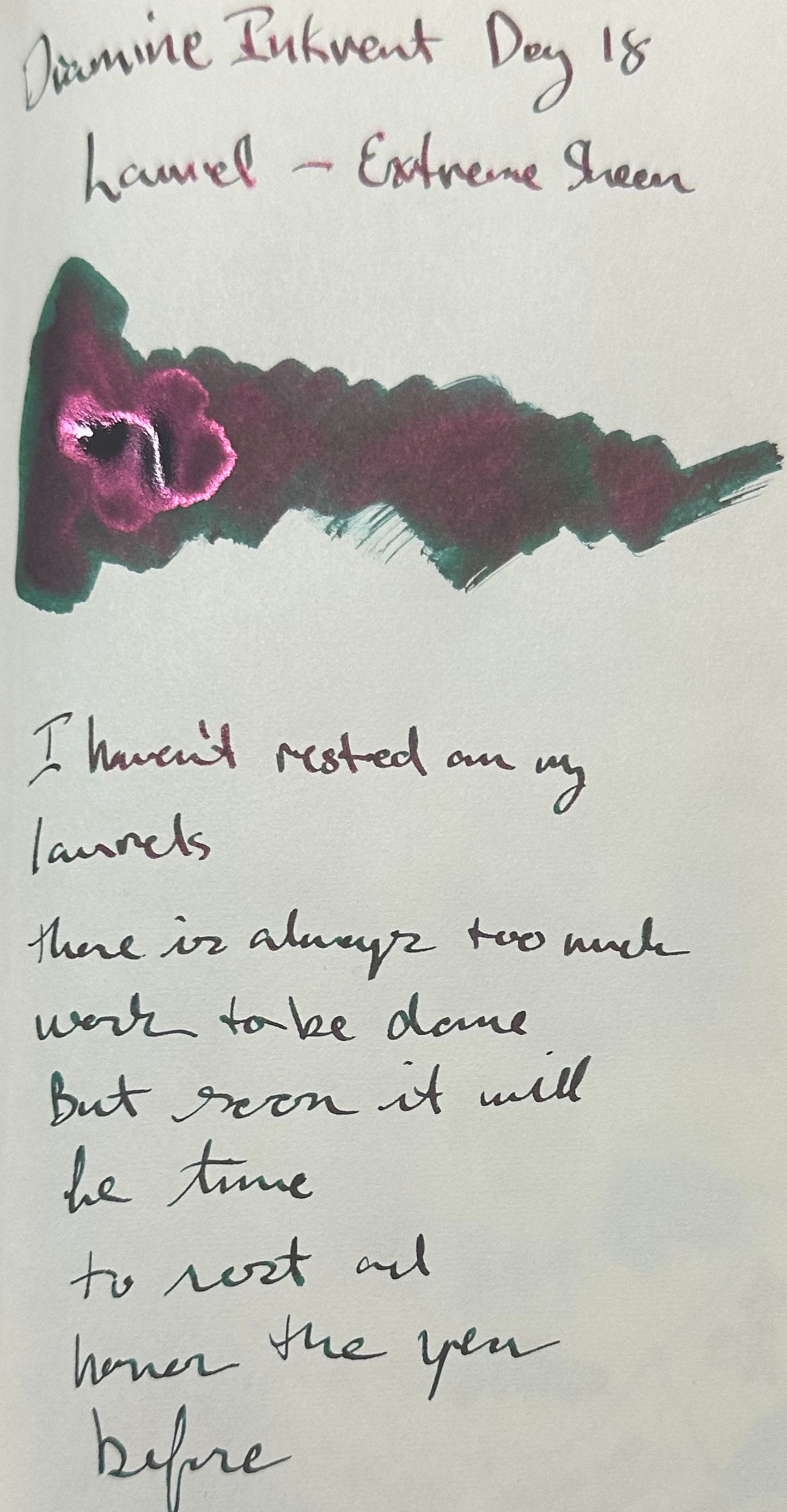 Diamine Inkvent Calendar Day 18