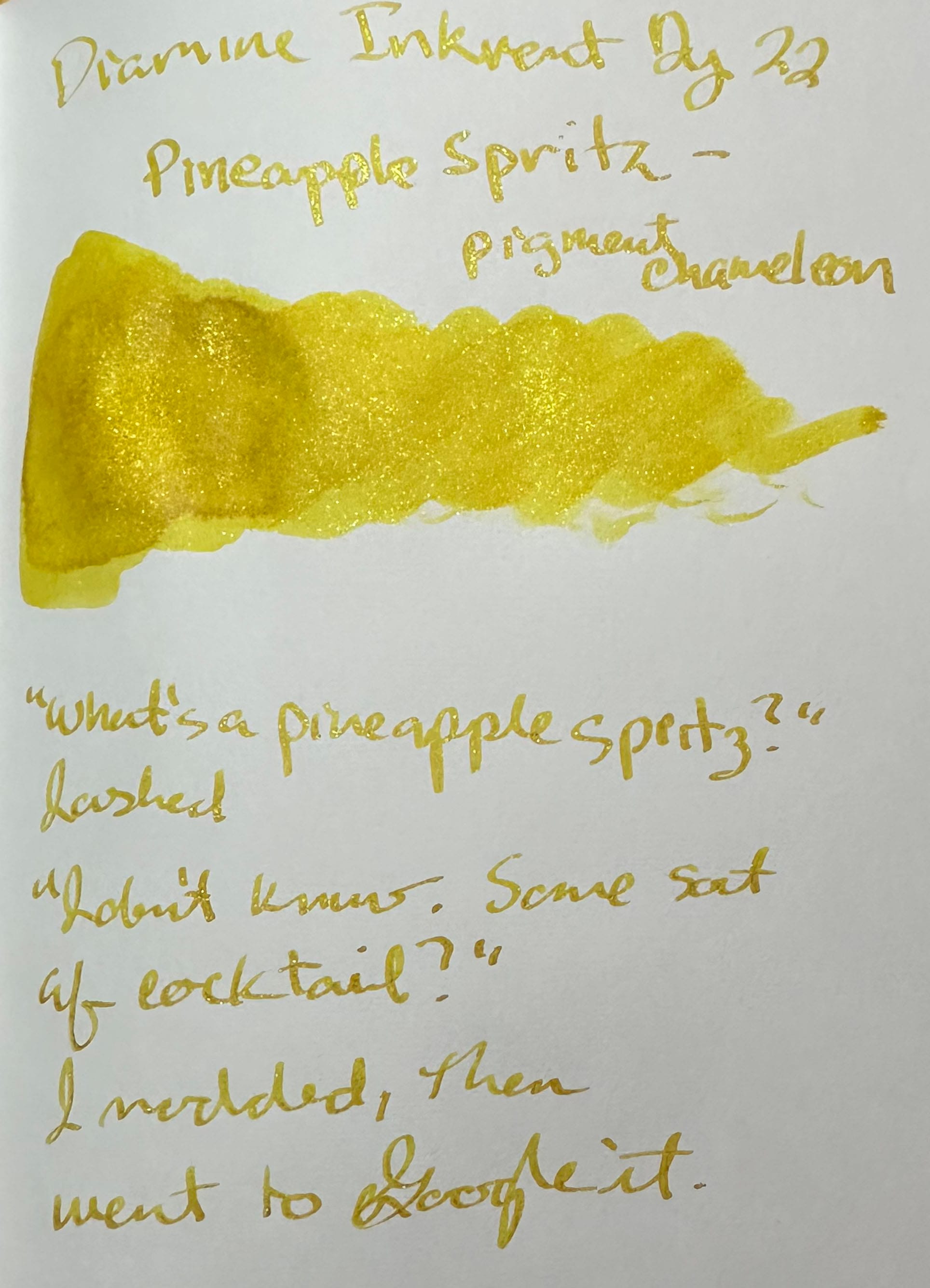 Diamine Inkvent Calendar Day 22