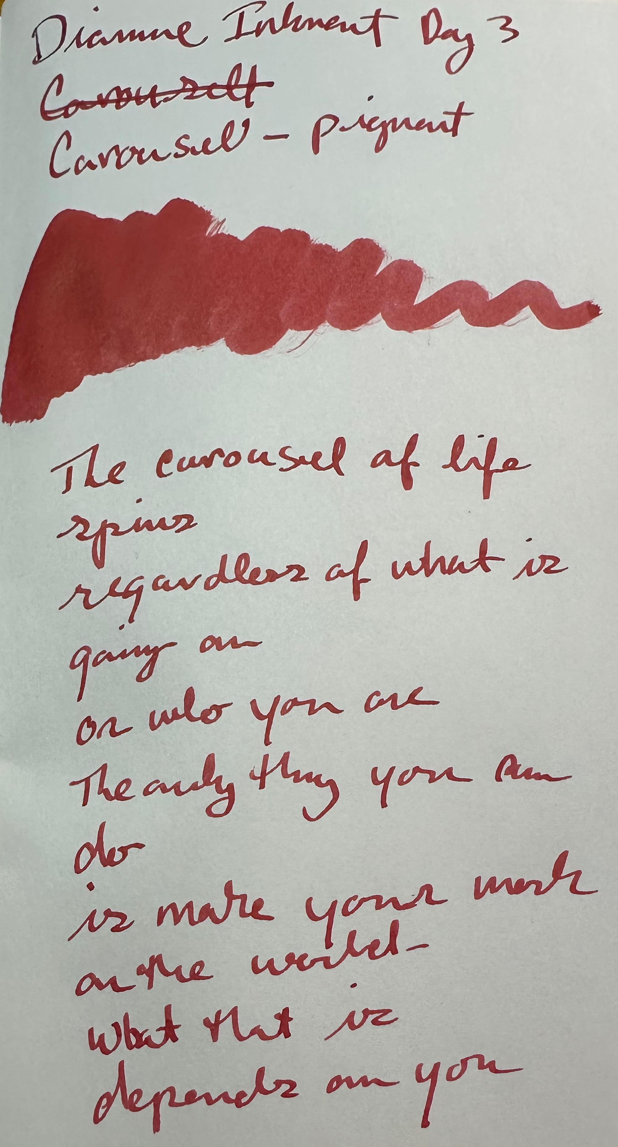 Diamine Inkvent Calendar Day 3