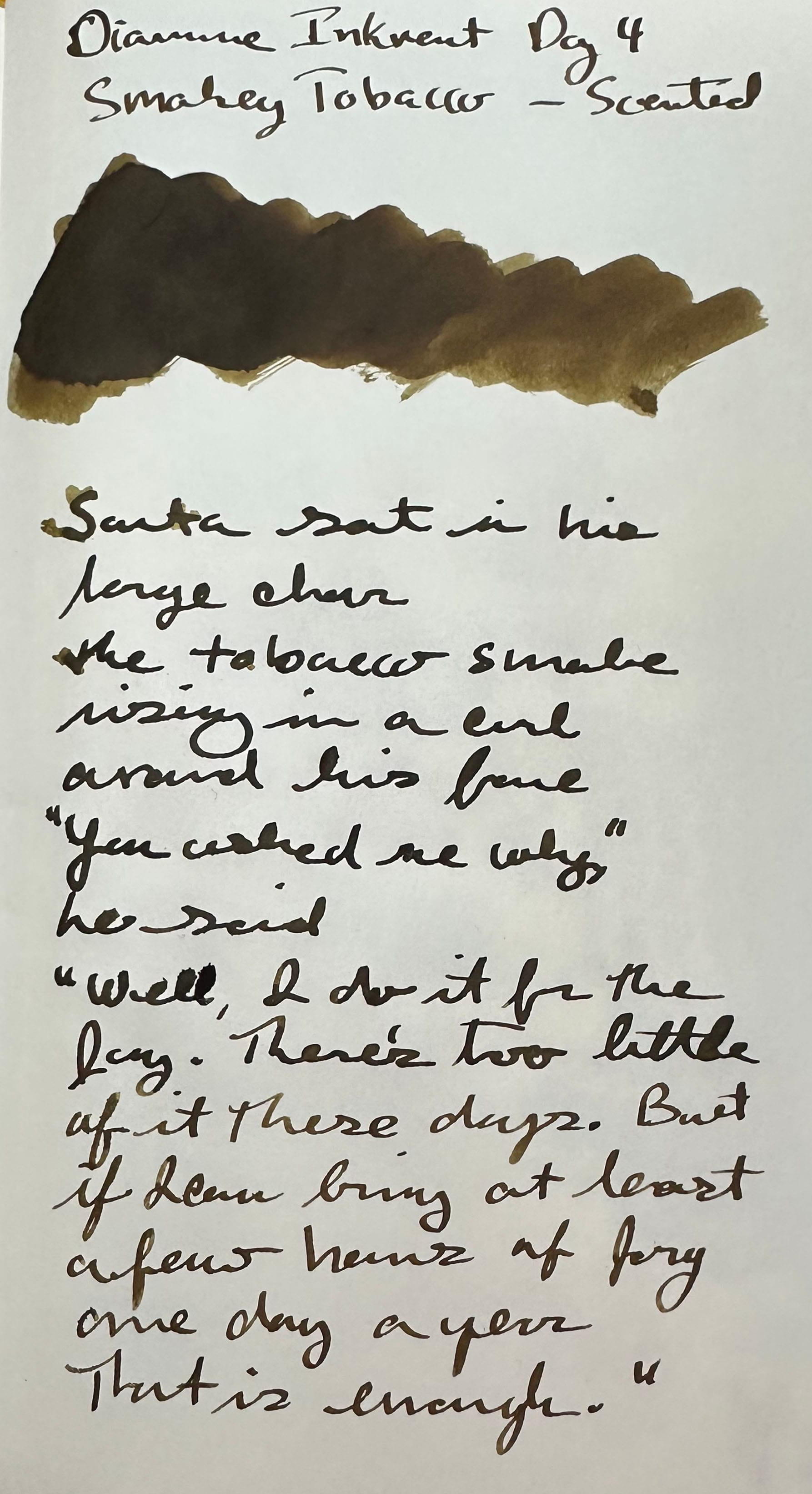 Diamine Inkvent Calendar Day 4