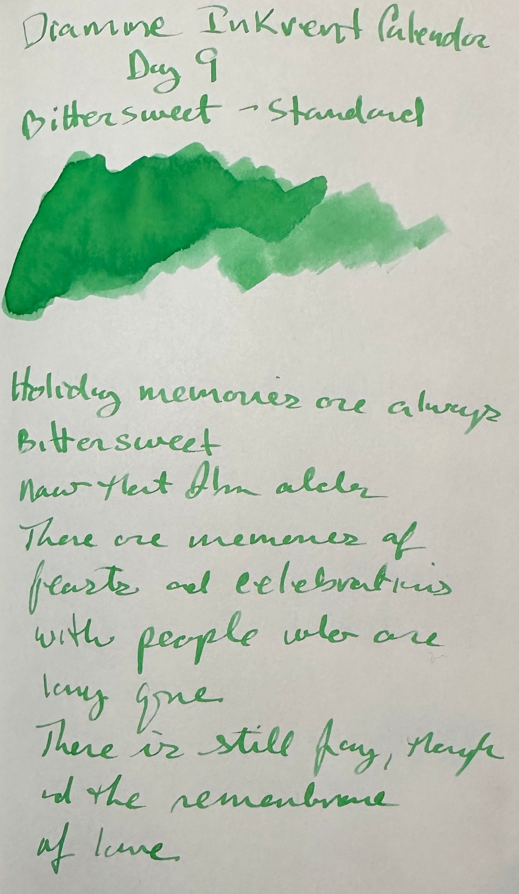 Diamine Inkvent Calendar Day 9