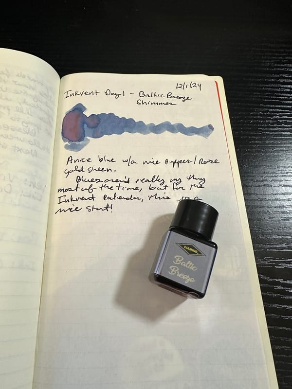Daimine Inkvent Calendar -- Day 1