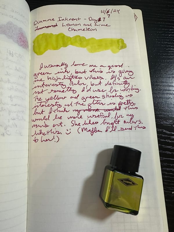 Diamine Inkvent Calendar -- Day 7