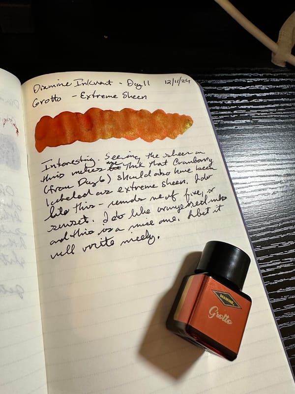 Diamine Inkvent Calendar -- Day 11