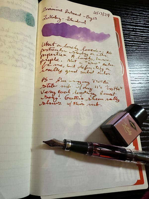 Diamine Inkvent Calendar -- Day 13