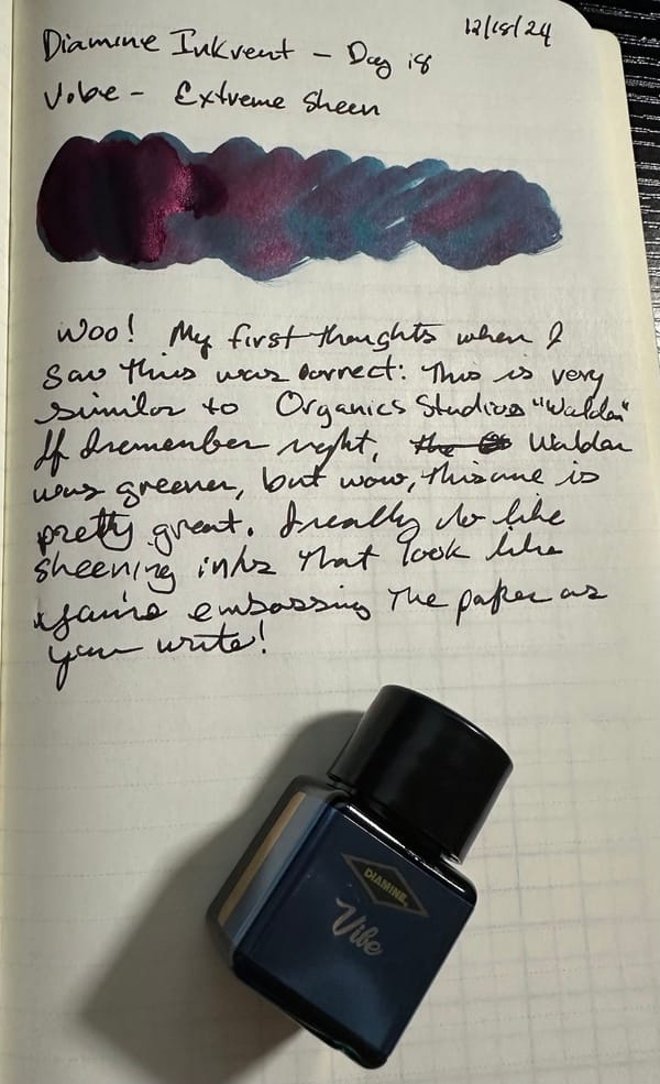 Diamine Inkvent Calendar -- Day 18