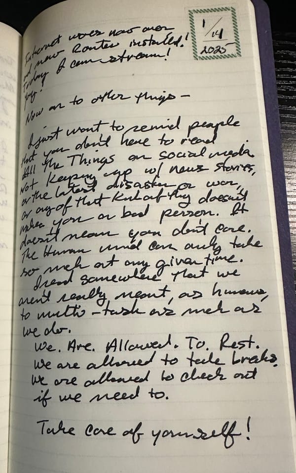 Fountain Pen Thoughts - 14 Jan.