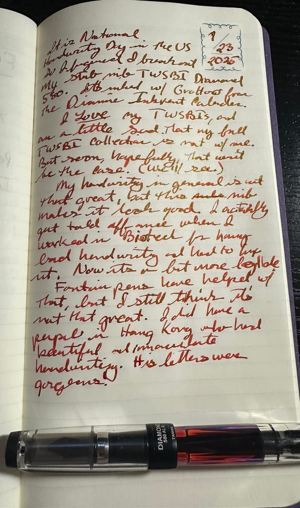 Fountain Pen Thoughts - Jan 23