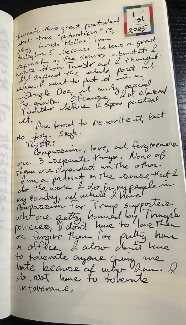 Fountain Pen Thoughts -- Jan 31