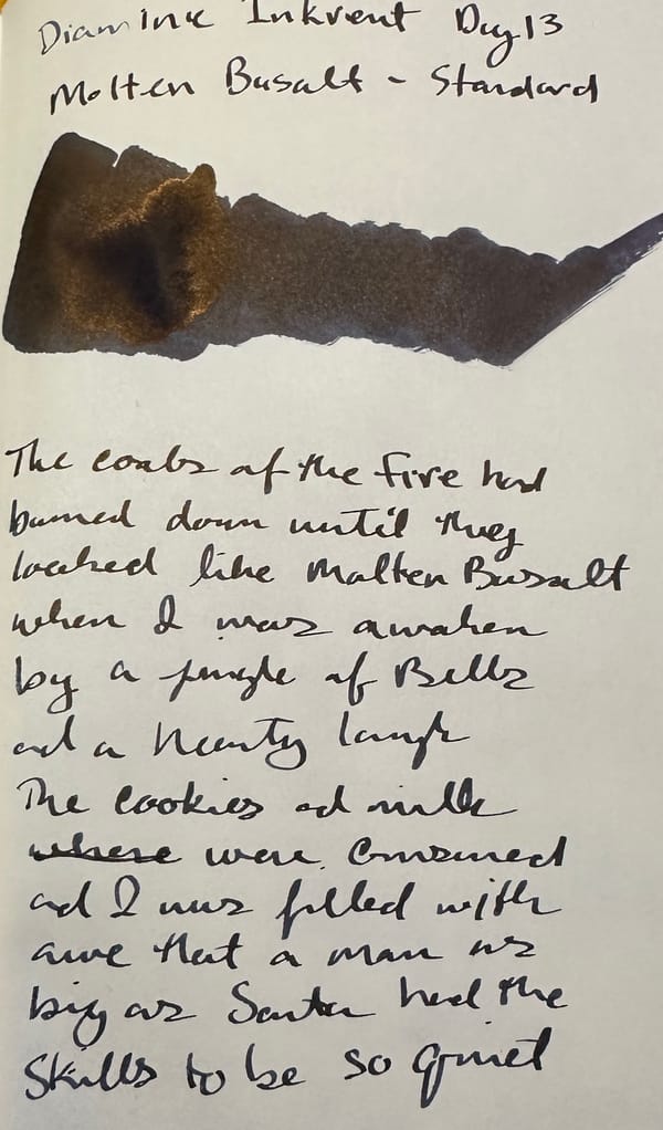 Diamine Inkvent Calendar Day 13