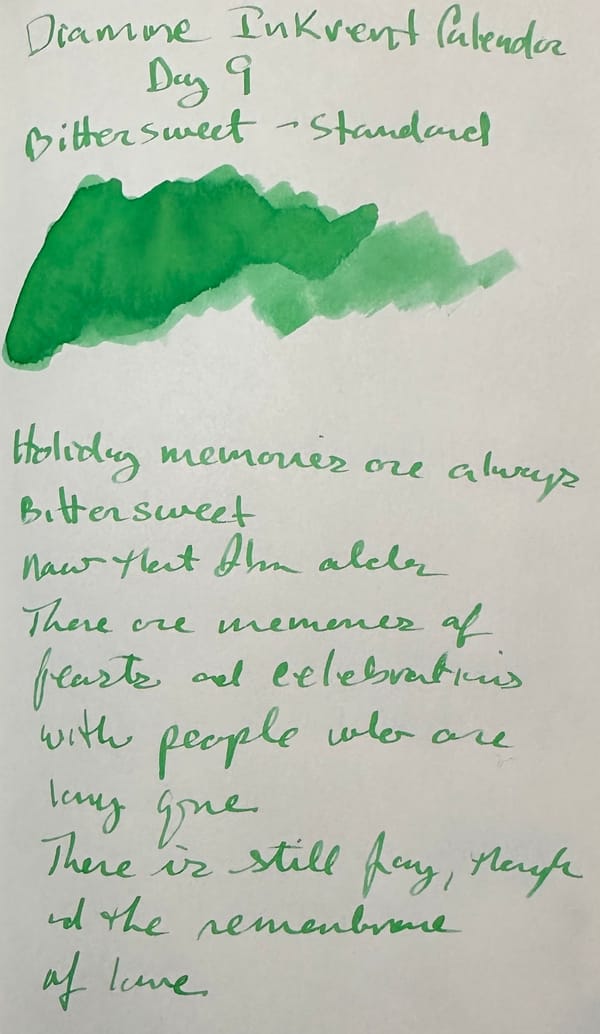 Diamine Inkvent Calendar Day 9